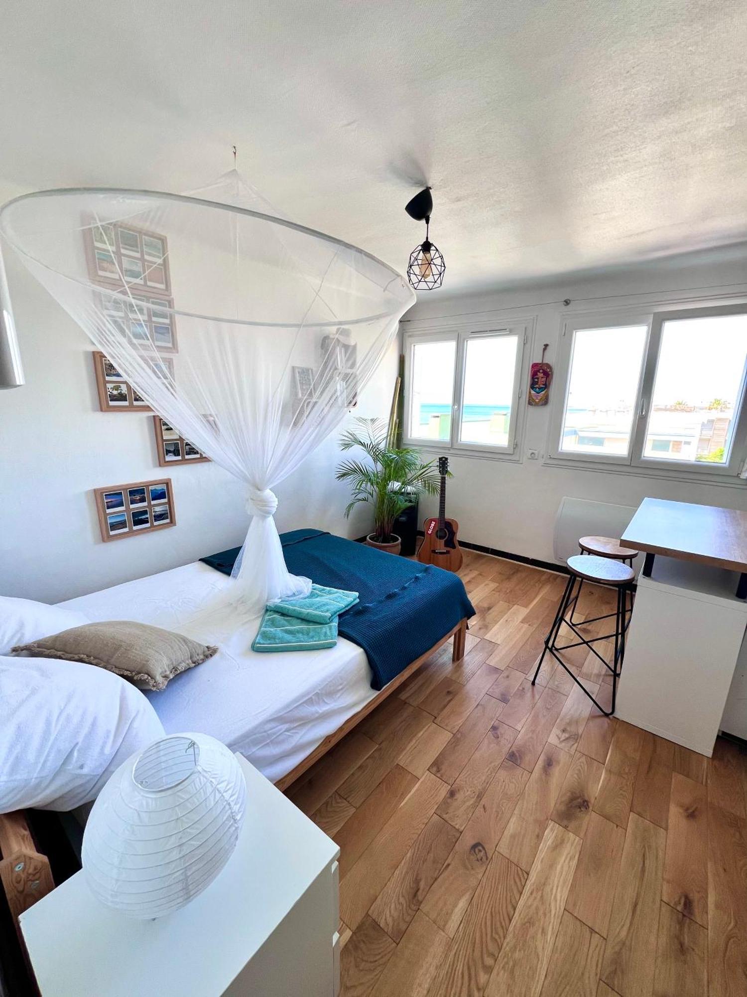 Cosy Studio En Etage Residence Front De Mer パラヴァ・レ・フロ エクステリア 写真